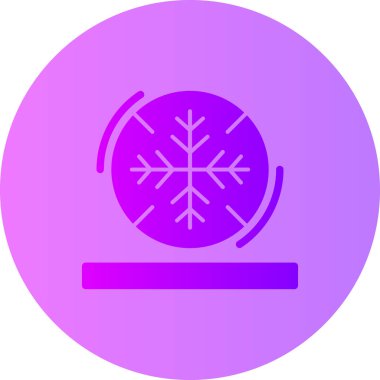 Güzel bir kış ikonunun vektör çizimi