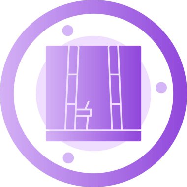 Modern bir binanın vektör çizimi