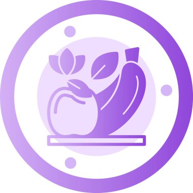 Bir bitki simgesinin vektör illüstrasyonu