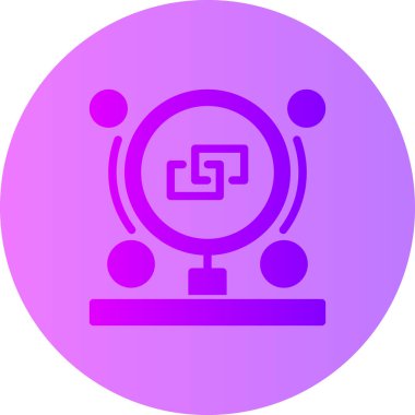 Bir harita simgesinin modern bir simgesinin vektör illüstrasyonu