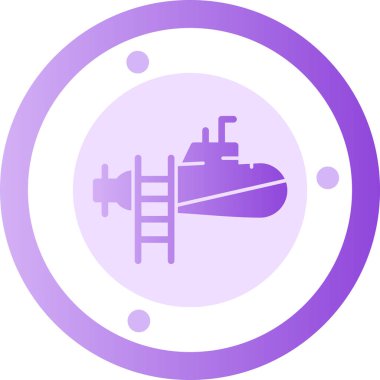 Gemi. Web simgesi basit illüstrasyon