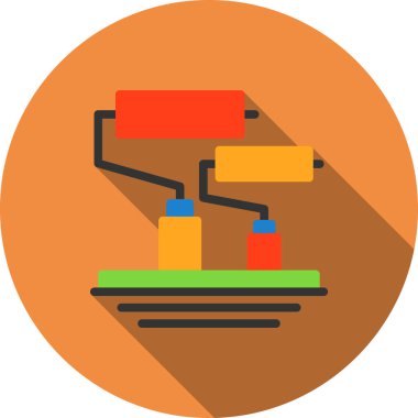 Fabrika imalat ikonu düz stil