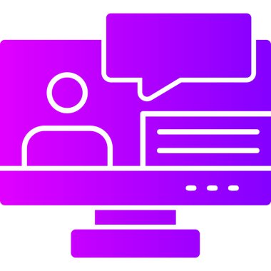 Dizüstü bilgisayar simgesi vektör çizimi