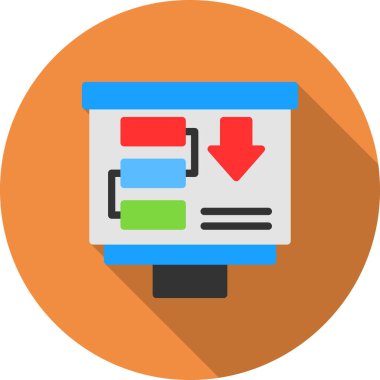 Belge. Web simgesi basit illüstrasyon