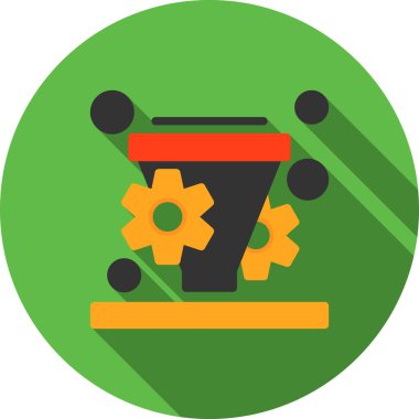 davul düz simgesi, vektör illüstrasyonu