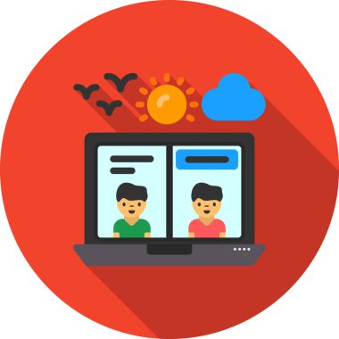 Teknoloji vektör illüstrasyonu interneti