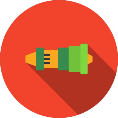 Kalem. Web simgesi basit illüstrasyon