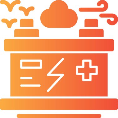 pil simgesi, vektör illüstrasyonu