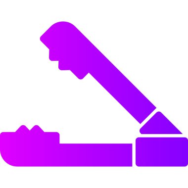 Mikroskop simgesi vektör çizimi