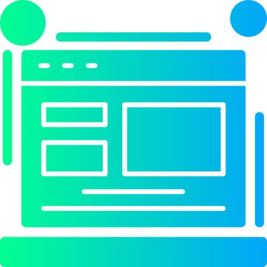 Tarayıcı penceresi web simgesi ana hat biçiminde