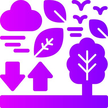 vector illustration of a forest icon