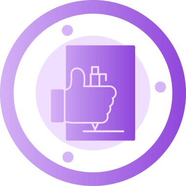 Dokunmatik ekran simgesinin vektör illüstrasyonu