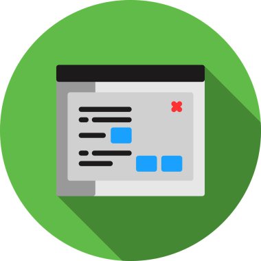 Web geliştirme simgesi vektör illüstrasyonu