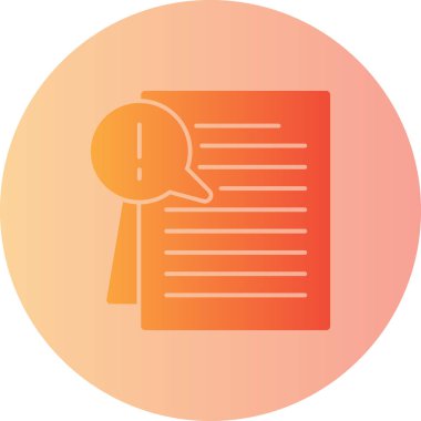 Belge. Web simgesi basit illüstrasyon