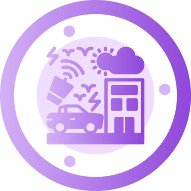 Modern bir simgenin vektör illüstrasyonu