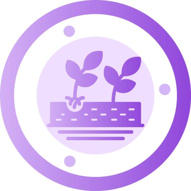 Bitki. Web simgesi basit illüstrasyon