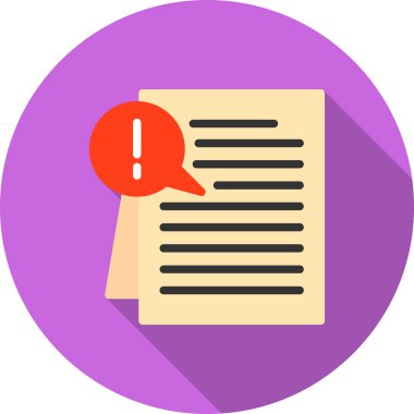 Mesaj var. Web simgesi basit illüstrasyon