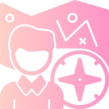 Kadın simgesinin vektör illüstrasyonu