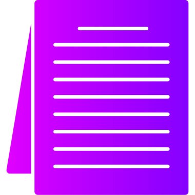 Bir kitap simgesinin vektör illüstrasyonu