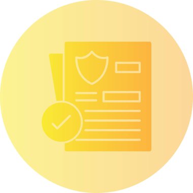 Belge. Web simgesi basit illüstrasyon