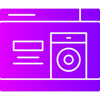 Modern bir simgenin vektör illüstrasyonu