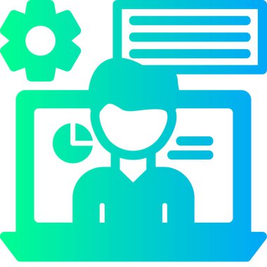 Bilgisayar. Web simgesi basit illüstrasyon