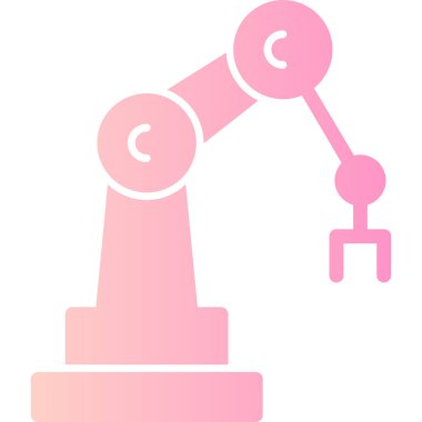 robot el simgesi, vektör illüstrasyonu