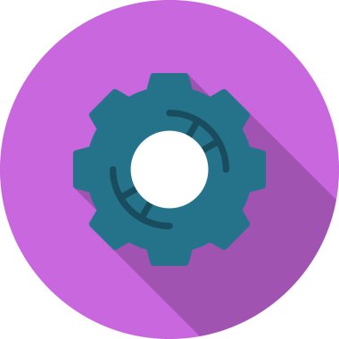 dişli simgesi vektör illüstrasyonu