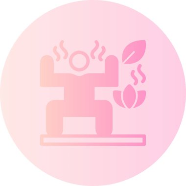 Bir ağaç simgesinin vektör illüstrasyonu