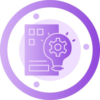 Bir fikrim var. Web simgesi basit illüstrasyon