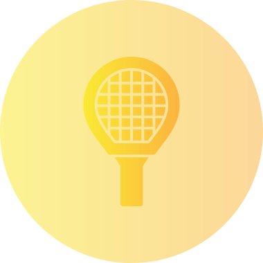 Tenis web simgesi vektör illüstrasyonu
