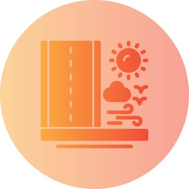 Güneş Simgesi Vektör illüstrasyonu