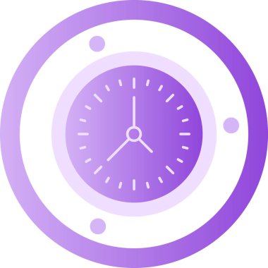 Saat. Web simgesi basit illüstrasyon