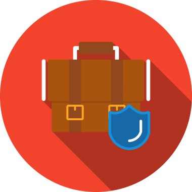 çanta seyahat simgesi düz biçimli