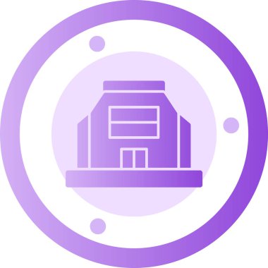 Modern ev simgesinin vektör illüstrasyonu