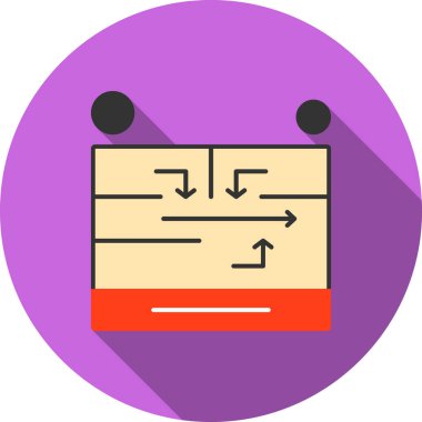 doküman dosya dizini simgesi doldurulmuş dış hat biçimi