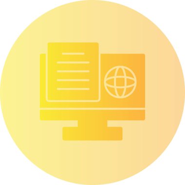 Web simgesi vektör illüstrasyonu