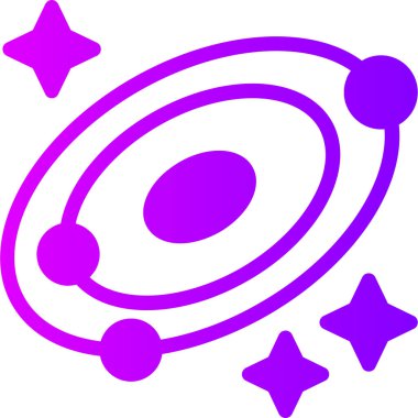 Uzay simgesi vektör illüstrasyonu