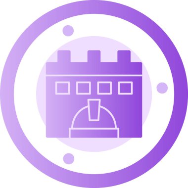 Modern b 'nin vektör illüstrasyonu inşa simgesinden yoksun