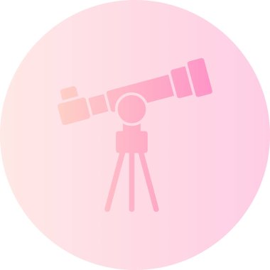 Teleskop. Web simgesi basit tasarım