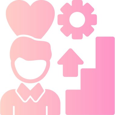 Bir kalp simgesinin vektör illüstrasyonu