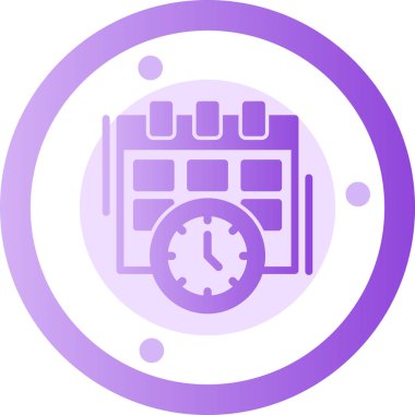 Saat simgesinin vektör illüstrasyonu