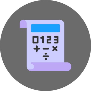 Moda Biçiminde Hesaplayıcı Simgesi İzole Arkaplan