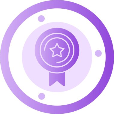 Ödül madalyası. Basit resimleme