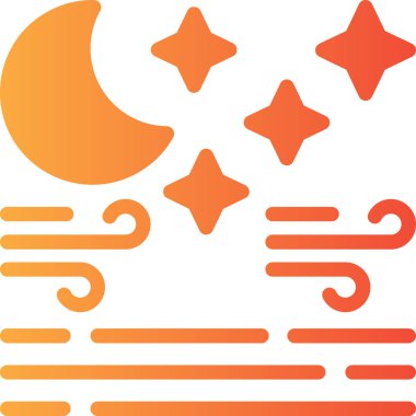 Ay. Web simgesi vektör illüstrasyonu