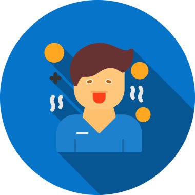 Bir kadın karakterin vektör çizimi