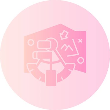 Bir harita simgesinin vektör illüstrasyonu