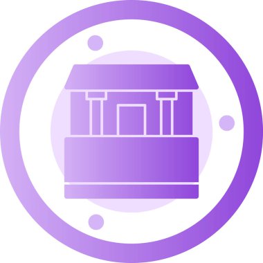 Fıçı. Web simgesi basit tasarım