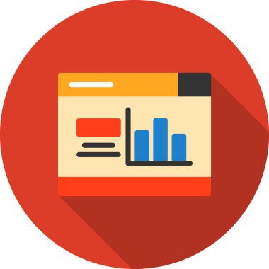 iş veri analiz simgesi düz biçimli