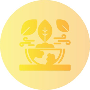 Bir ağaç simgesinin vektör illüstrasyonu